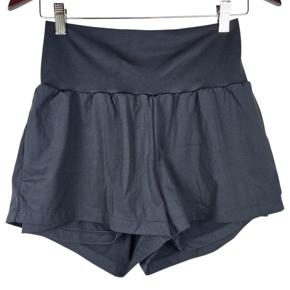 Halara Play It My Way Shorts Black Built In Womens Medium Gym Running 2.5"